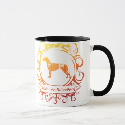 Nobles verwittertes Rhodesian Ridgeback Tasse (Rechts)