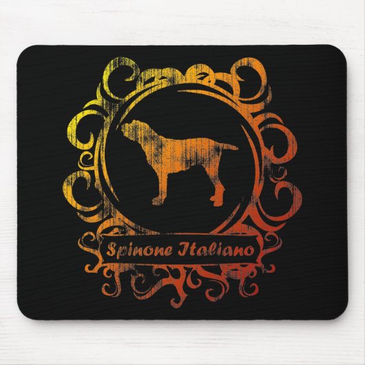 Nobles verwittertes Spinone Italiano Mousepad (Vorne)