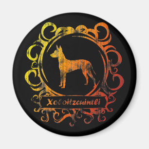 Nobles verwittertes Xoloitzcuintli Magnet