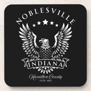 Noblesville Hamilton Landkreis Indiana Vintag Eagl Getränkeuntersetzer