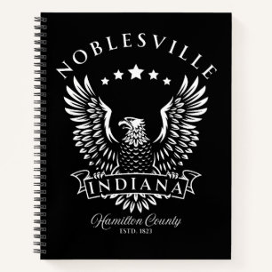 Noblesville Hamilton Landkreis Indiana Vintag Eagl Notizblock