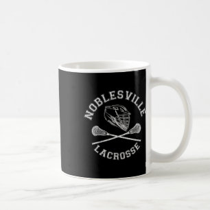 Noblesville Lacrosse Vintage abgenutzt Retro Lax Kaffeetasse