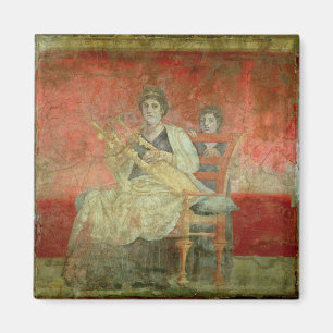 Noblewoman, der ein Cithera spielt Magnet