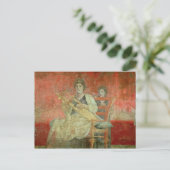 Noblewoman spielt Cithera Postkarte (Stehend Vorderseite)