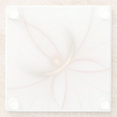 Nobly Copper And Gold Abstract Modern Fractal Art Glasuntersetzer (Rückseite)