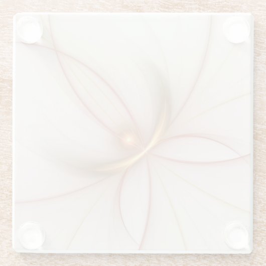 Nobly Copper And Gold Abstract Modern Fractal Art Glasuntersetzer (Rückseite)