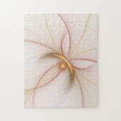 Nobly Copper And Gold Abstract Modern Fractal Art Puzzle (Vertikal)