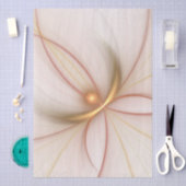 Nobly Copper And Gold Abstract Modern Fractal Art Seidenpapier (Handwerk)