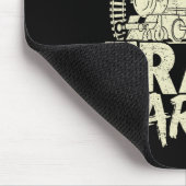 Nobody Cares Train Harder Gym Locomotive Weightlif Mousepad (Ecke)