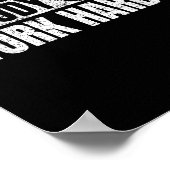 Nobody Cares Work Harder Military Motivational Fun Poster (Ecke)