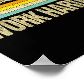 Nobody Cares Work Harder Motivational Fitness Work Poster (Ecke)