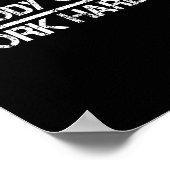 Nobody Cares Work Harder Retro Shirt-gym Motivatio Poster (Ecke)