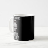 Nobody Cares Work Harder Workout Gym Motivation Gi Kaffeetasse (Vorderseite Links)