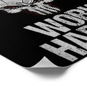 Nobody Cares Work Harder Workout Gym Motivation Gi Poster (Ecke)
