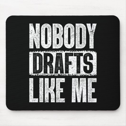 Nobody Drafts Like Me Fantasy Football Draft Day Mousepad (Vorne)