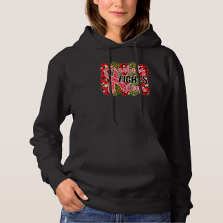 Nobody fight alone World Aids Day Awareness red ri Hoodie