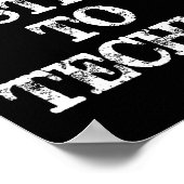 Nobody Listens To Techno  Poster (Ecke)