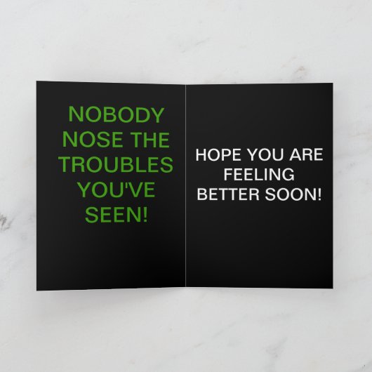 NOBODY NOSE KARTE (Innenseite)