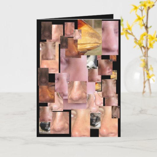 NOBODY NOSE KARTE (Gelbe Blume)