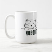 Nobody's Purr-fect Kaffeetasse (Links)
