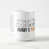 Nobody's Purr-fect Kaffeetasse (Vorderseite Links)
