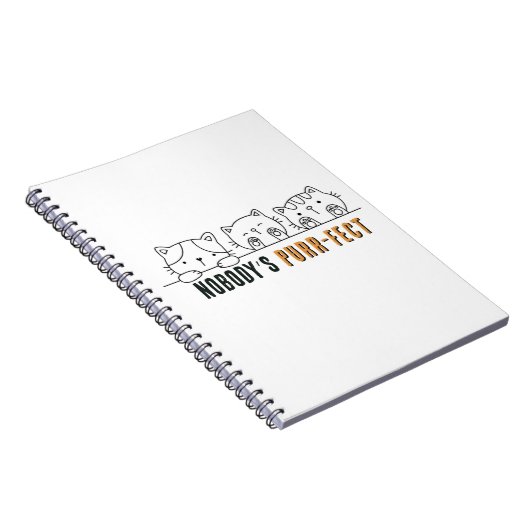 Nobody's Purr-fect Notebook (6.5" x 8.75") Notizblock (Rechte Seite)