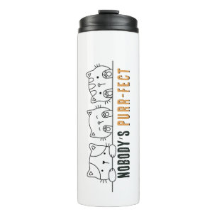 Nobody's Purrfect Thermal-Tasse Thermosbecher
