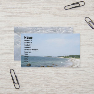Nobska Beach Business Card Visitenkarte