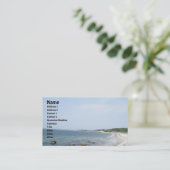Nobska Beach Business Card Visitenkarte (Stehend Vorderseite)