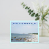 Nobska Beach Woods Hole MA Postcard Postkarte (Stehend Vorderseite)