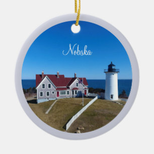 Nobska Lighthouse Cape Cod Keramik Ornament