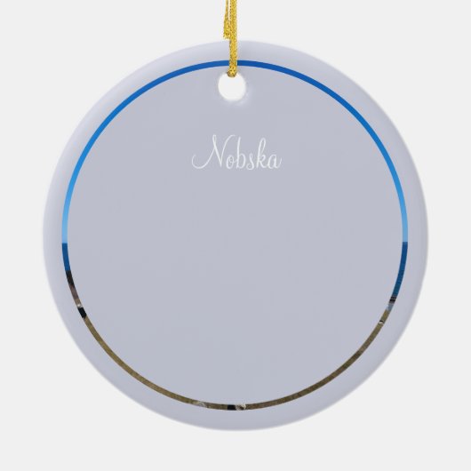 Nobska Lighthouse Cape Cod Keramik Ornament (Hinten)