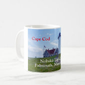 Nobska Lighthouse Cape Cod MA Kaffeetasse (Vorderseite Links)