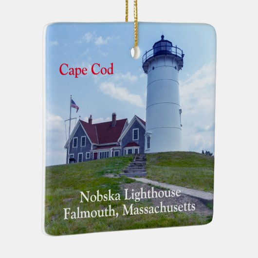 Nobska Lighthouse Cape Cod MA Keramikornament (Rechts)