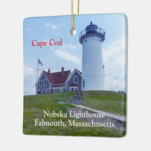 Nobska Lighthouse Cape Cod MA Keramikornament (Links)