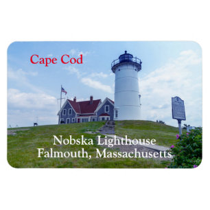 Nobska Lighthouse Cape Cod MA Magnet