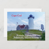 Nobska Lighthouse Cape Cod MA Postkarte (Vorne/Hinten)