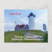Nobska Lighthouse Cape Cod MA Postkarte (Vorderseite)