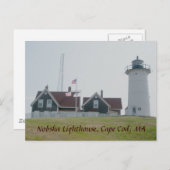 Nobska Lighthouse Postcard Postkarte (Vorne/Hinten)