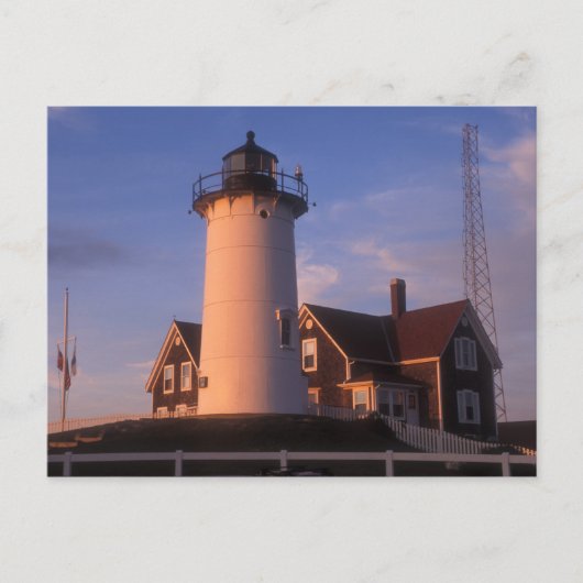 Nobska Lighthouse Woods Hole Cape Cod Postkarte (Vorderseite)