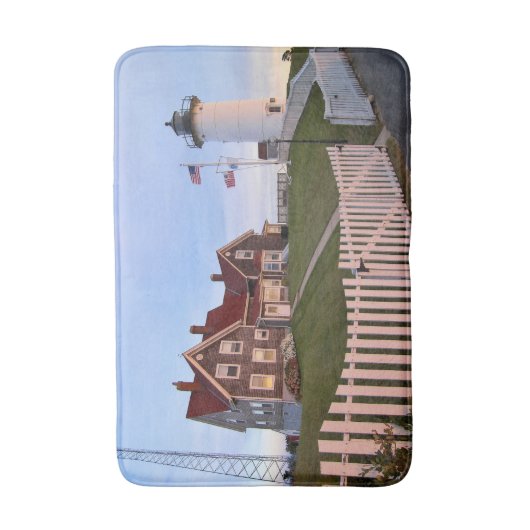 Nobska Point Lighthouse, Cape Cod Massachusetts Badematte (Vorderseite Vertikal)