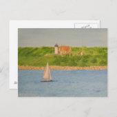 Nobska Point Lighthouse II Postkarte (Vorne/Hinten)