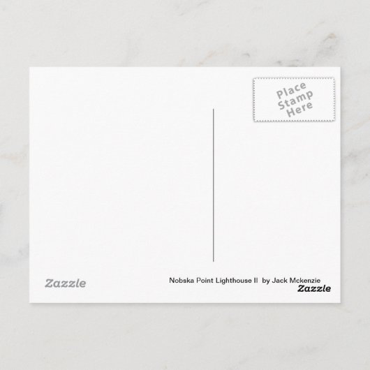 Nobska Point Lighthouse II Postkarte (Rückseite)