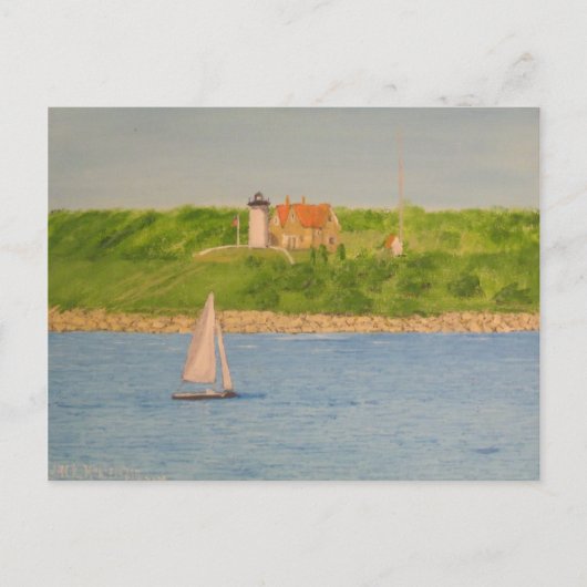 Nobska Point Lighthouse II Postkarte (Vorderseite)