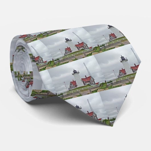 Nobska Point Lighthouse Krawatte (Gerollt)