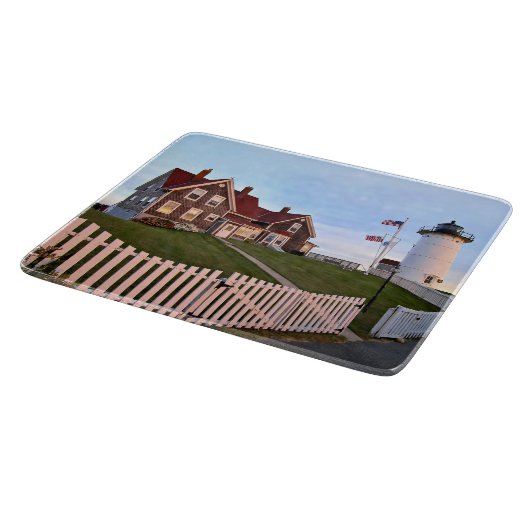 Nobska Point Lighthouse Massachusett Cutting Board Schneidebrett (Ecke)