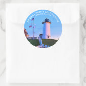 Nobska Point Lighthouse Massachusett Sticker (Tasche)