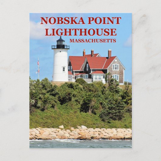 Nobska Point Lighthouse, Massachusetts Postcard Postkarte (Vorderseite)