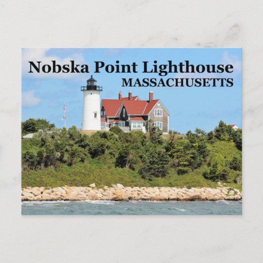 Nobska Point Lighthouse, Massachusetts Postcard Postkarte (Vorderseite)