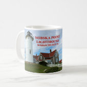 Nobska Point Lighthouse, Massachusetts Tasse (Vorderseite Links)